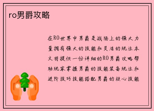 ro男爵攻略